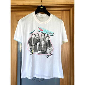 FRIENDS TV Show Graphic T-Shirt M How You Doin Colorful Trim Sleepwear Medium